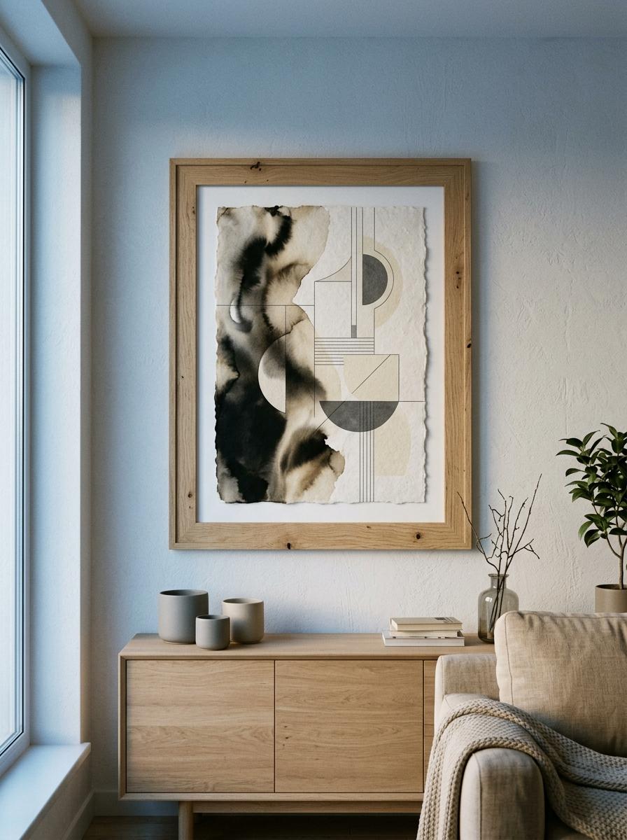 Modern Abstract Japandi Wall Art Decor For Living Rooms