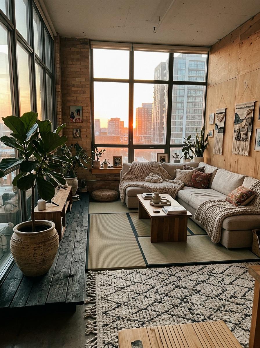 Modern Comfort In A Boho Japandi Design Focus