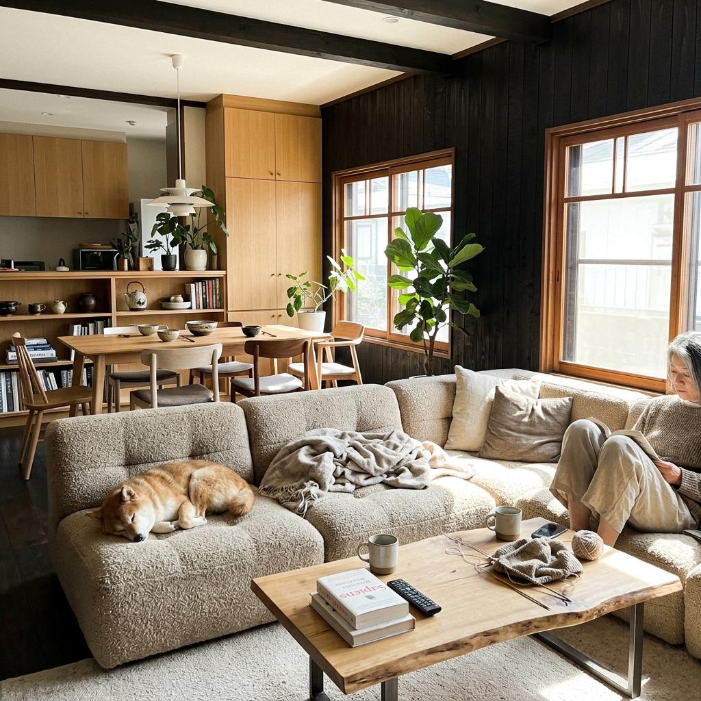 Modern Comfort Meets Traditional Japandi Style
