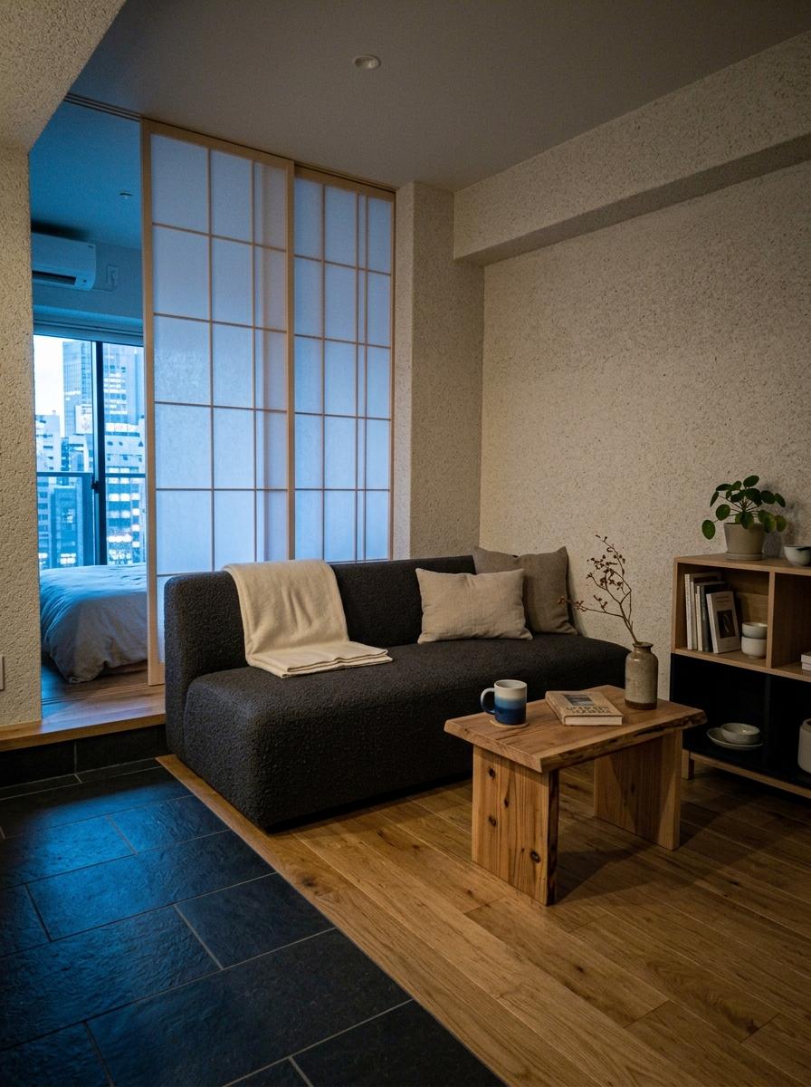 Modern Japandi Aesthetics In A Compact City Apartment