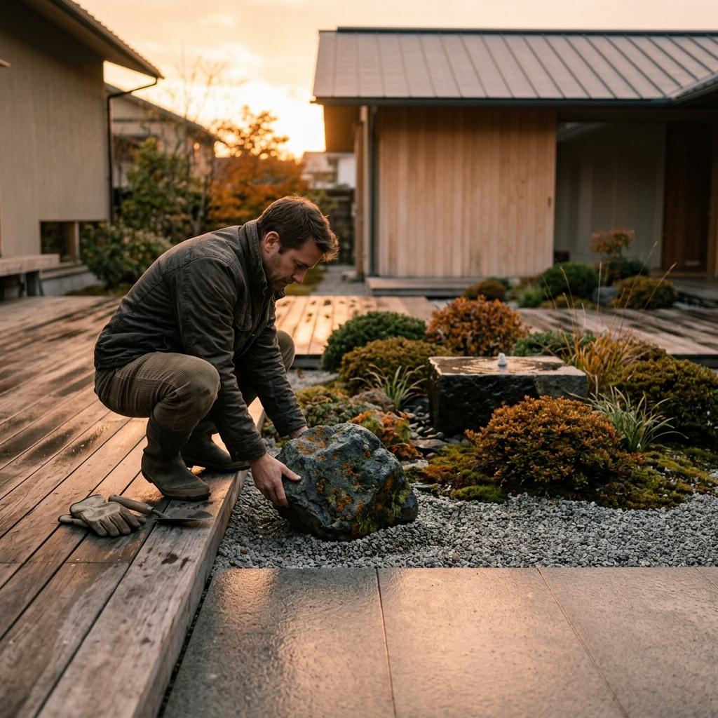 Modern Landscaping With A Unique Japandi Design Focus