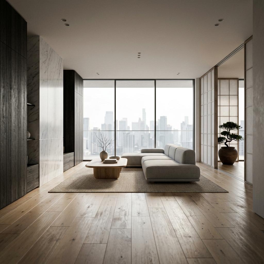 Modern Sophistication Meets Luxury Japandi Interior Design