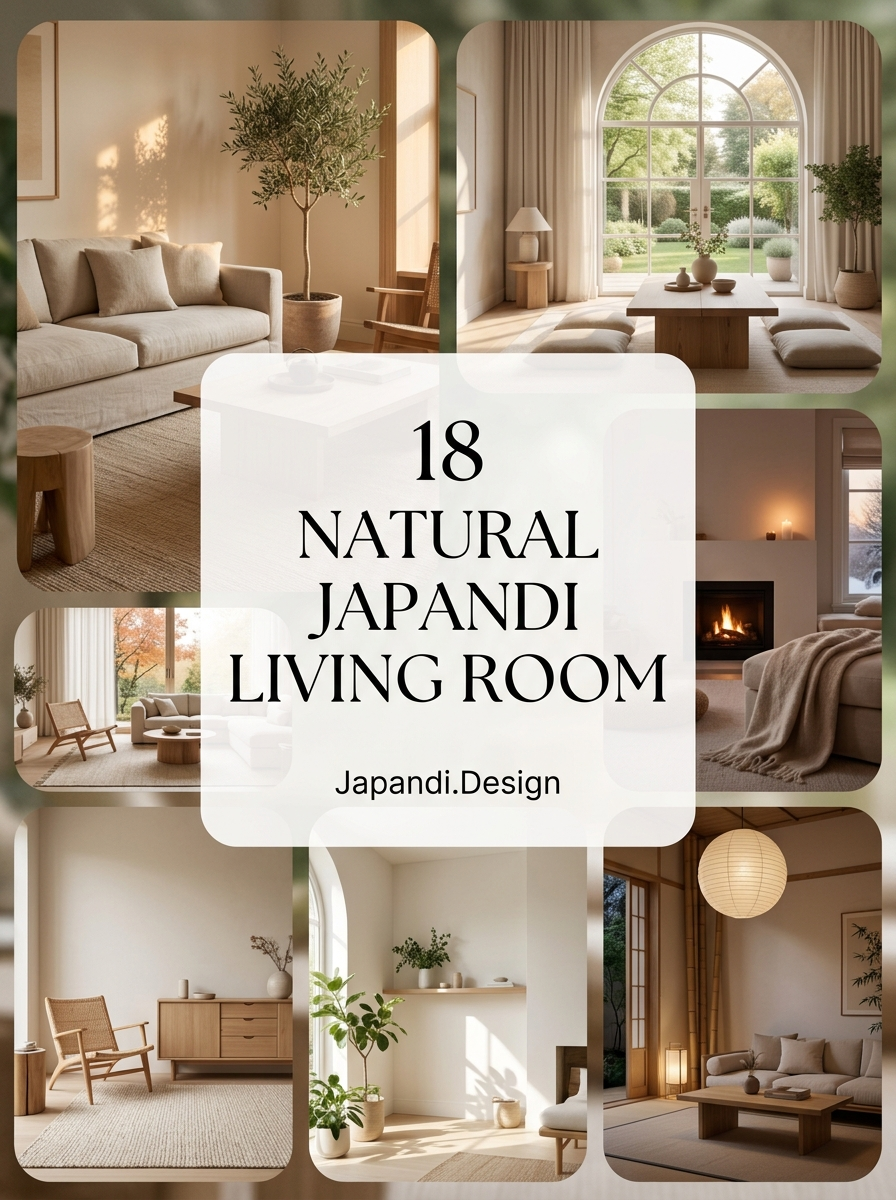 Natural Japandi Living Room Concepts for an Organized Home
