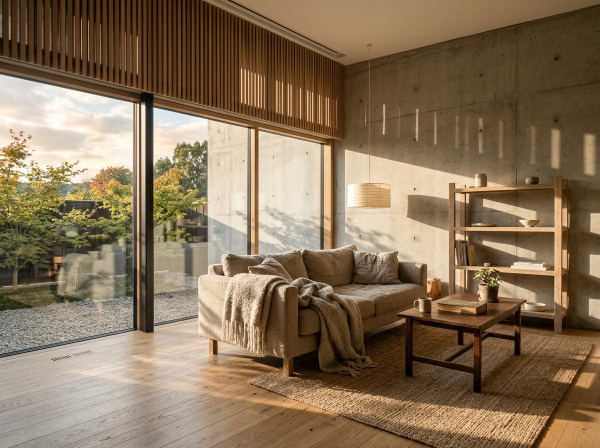 Natural Light Meets Japandi Design In This Airy Lounge