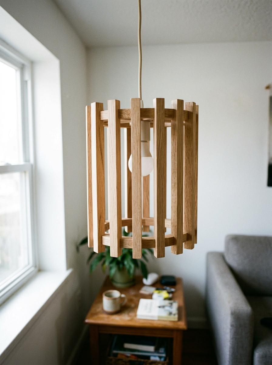 Natural Wooden Accents Found In Modern Japandi Lighting Design