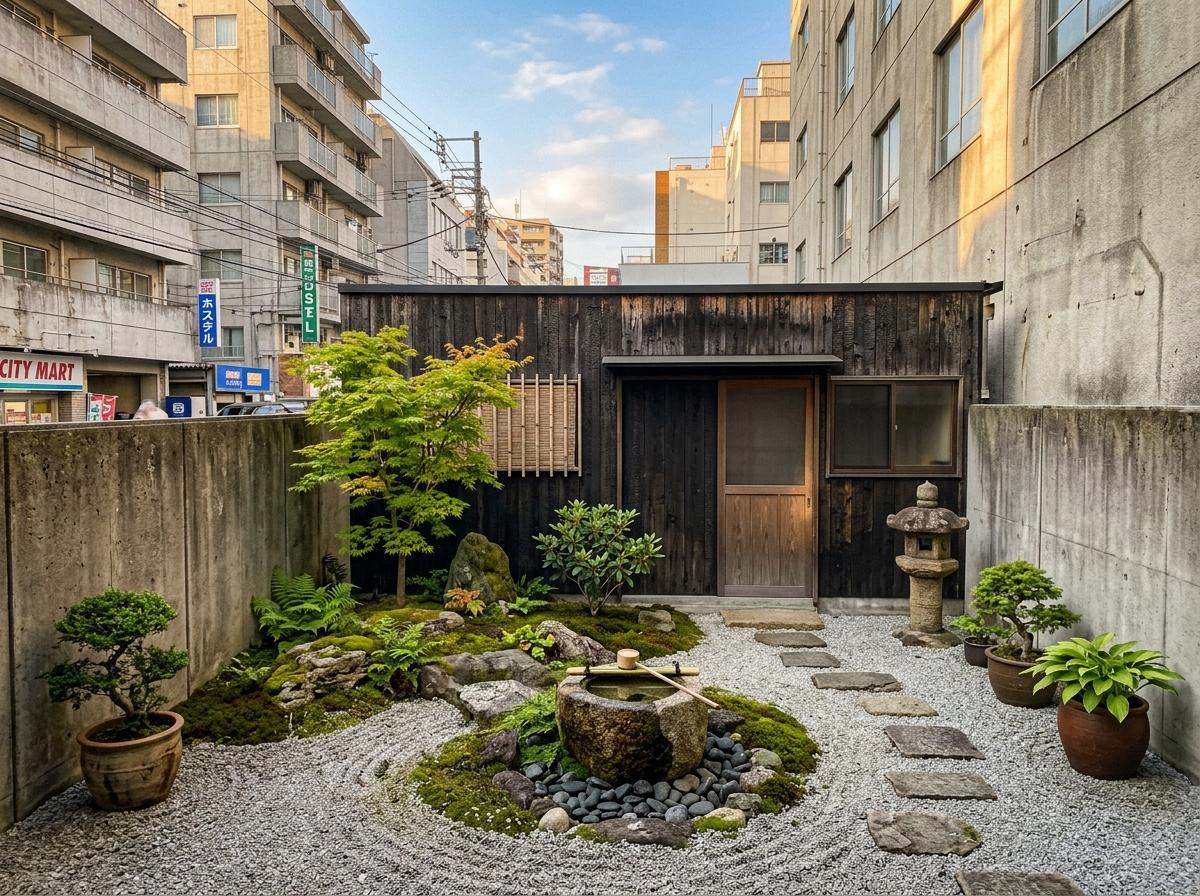 Nature First: A Small Courtyard Transformed By Japandi Zen Garden Style