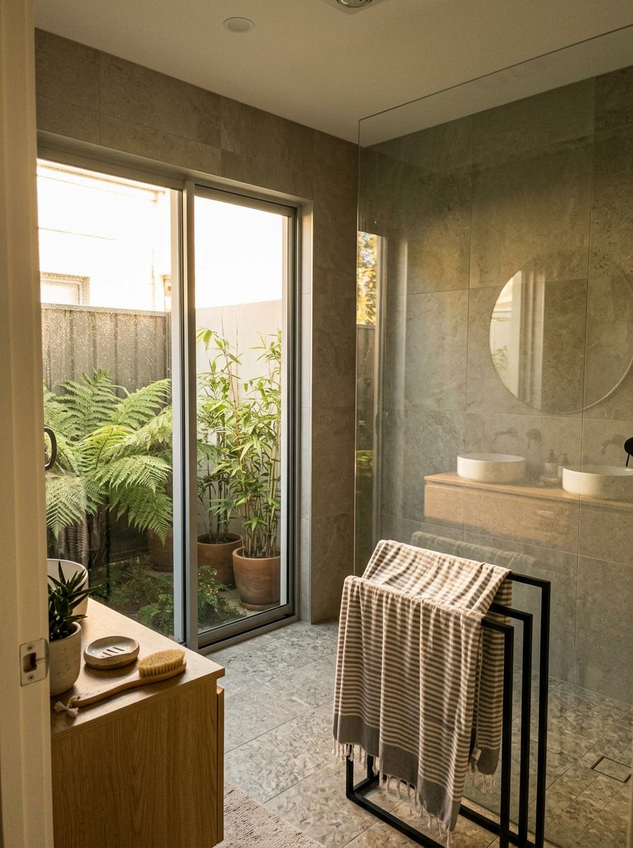 Nature Indoors: A Modern Home Built With Japandi Bathroom Tiles