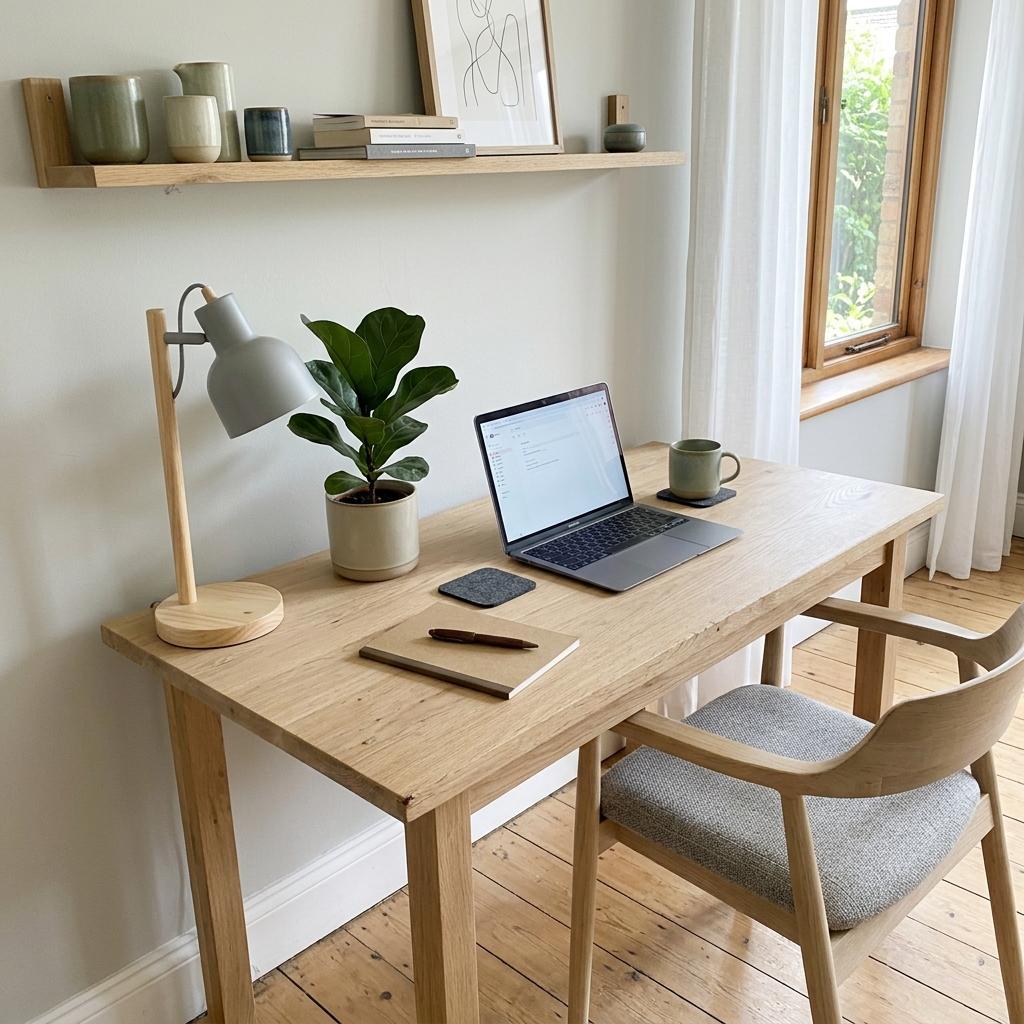 Nature Inspired Hues For A Functional Japandi Workspace