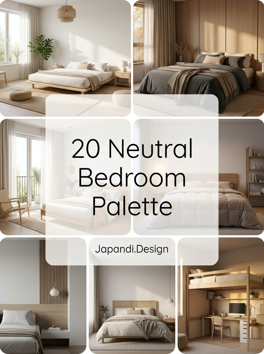Neutral Bedroom Palette Combinations That Evoke Modern Minimalist Luxury