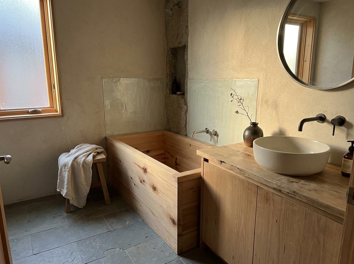 Neutral Color Palettes For A Timeless Japandi Bathroom