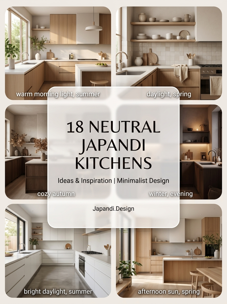 Neutral Japandi Kitchen Concepts for a Harmonious Culinary Space