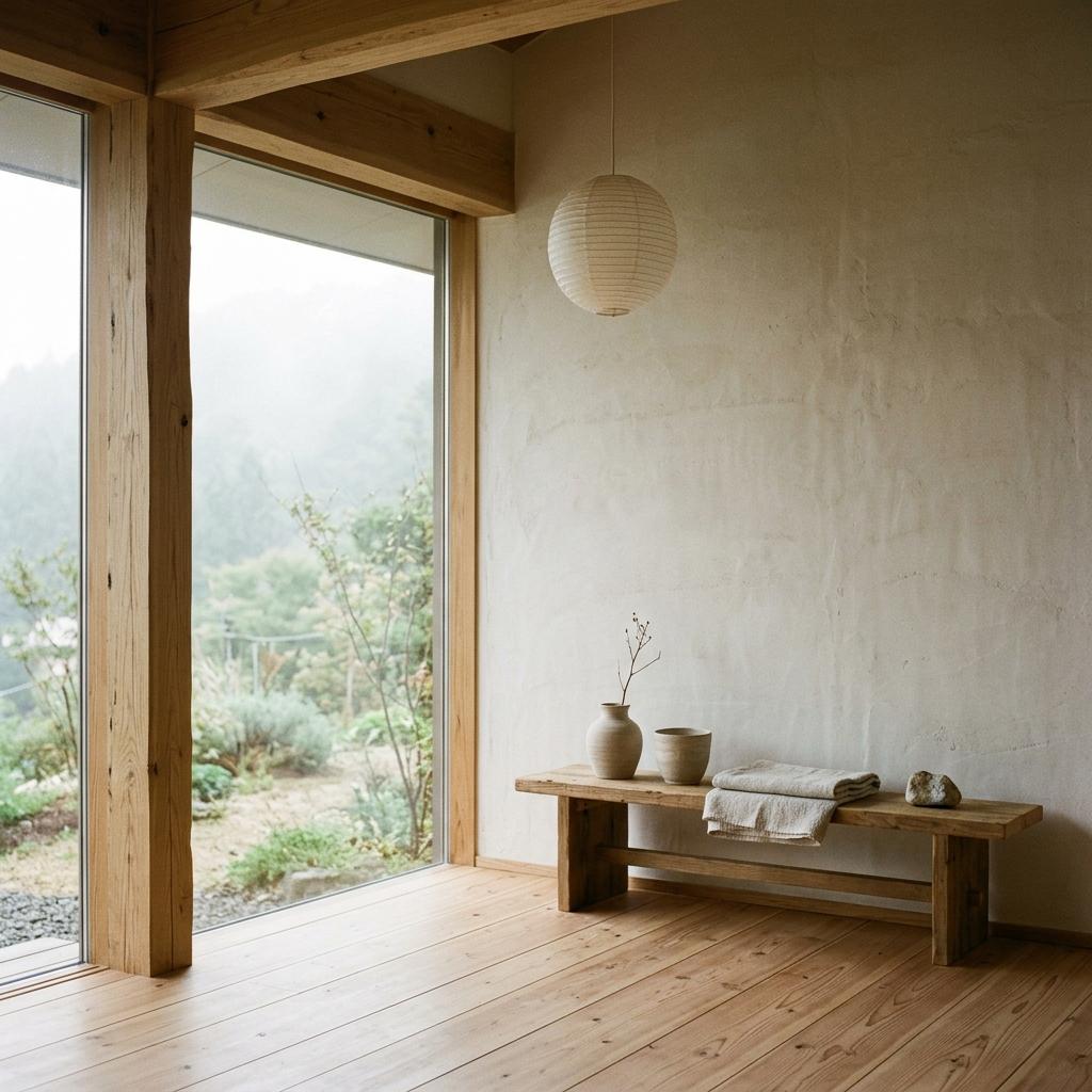 Organic Materials Highlighting A Quiet Japandi Color Palette