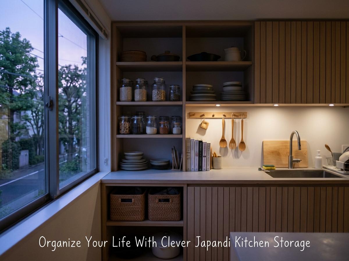 Organize Your Life With Clever Japandi Kitchen Storage