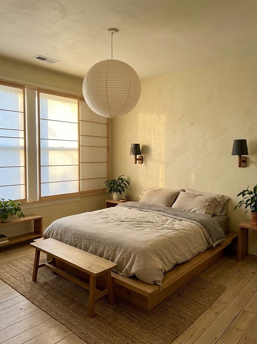 Picture Perfect Illumination For A Modern Japandi Bedroom