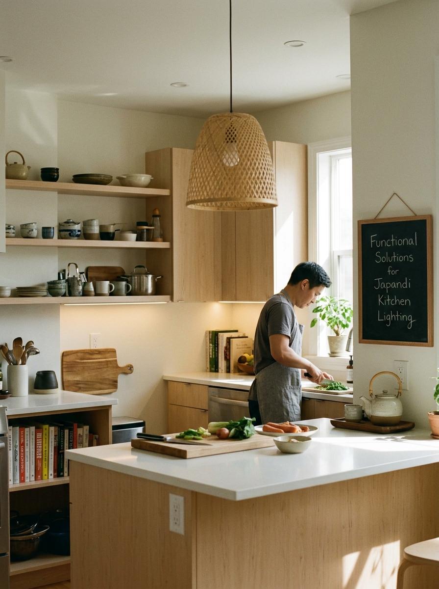 Practical Beauty: Functional Solutions For Japandi Kitchen Lighting