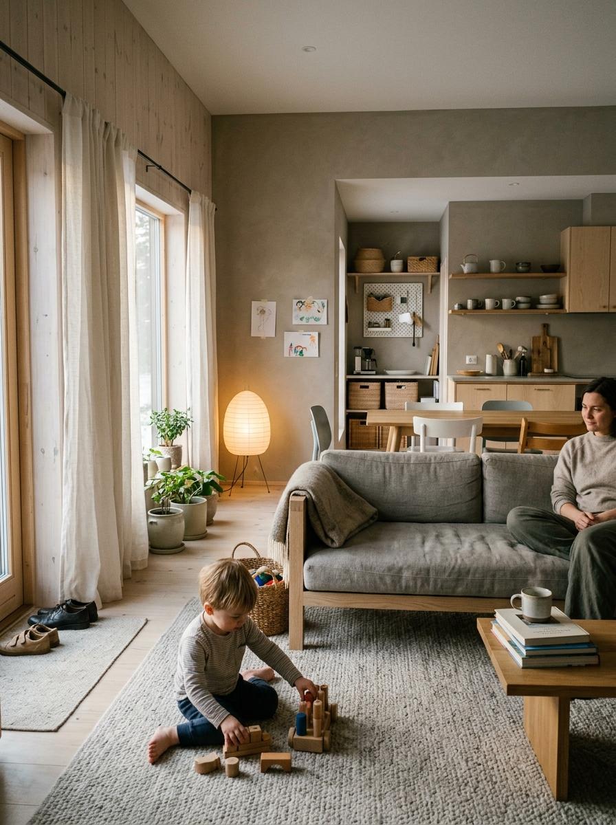 Practical Meets Aesthetic In A Family Japandi Style House