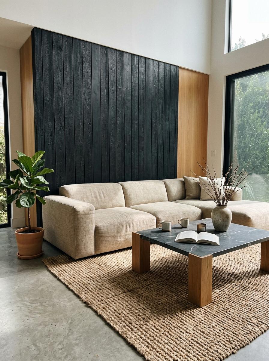 Premium Materials For A Modern Luxury Japandi Living Room