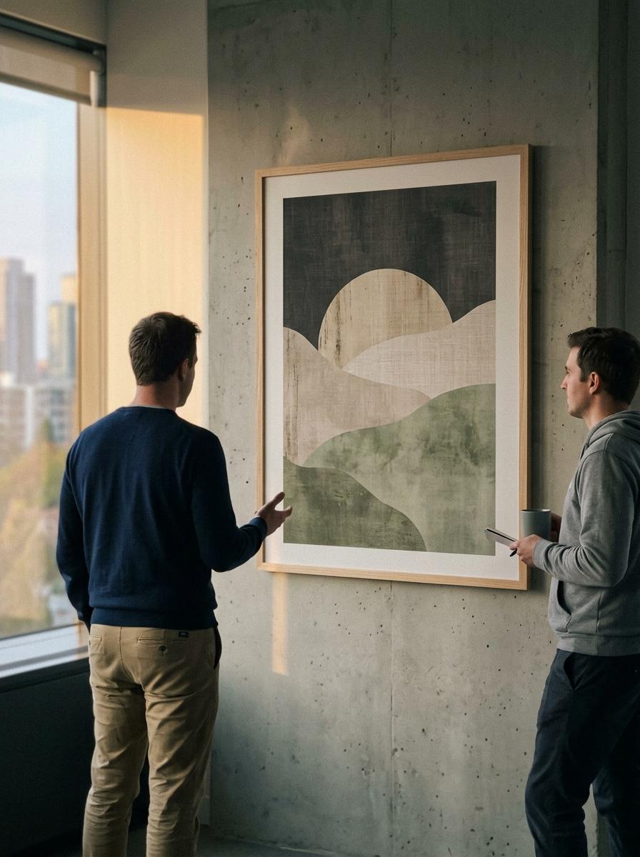 Professional Interiors Benefit From Impactful Japandi Office Wall Art