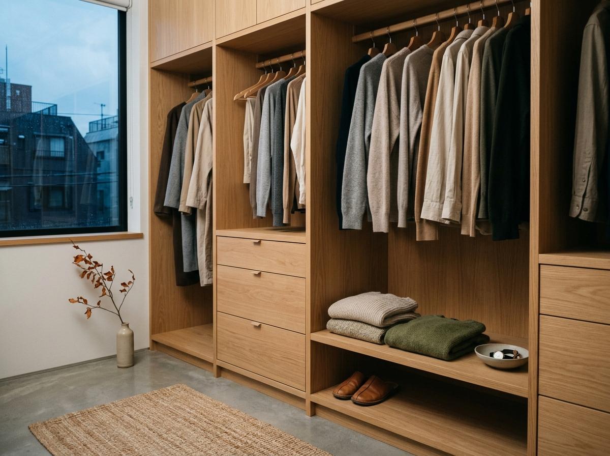 Quiet Efficiency In A Japandi Styled Wardrobe System