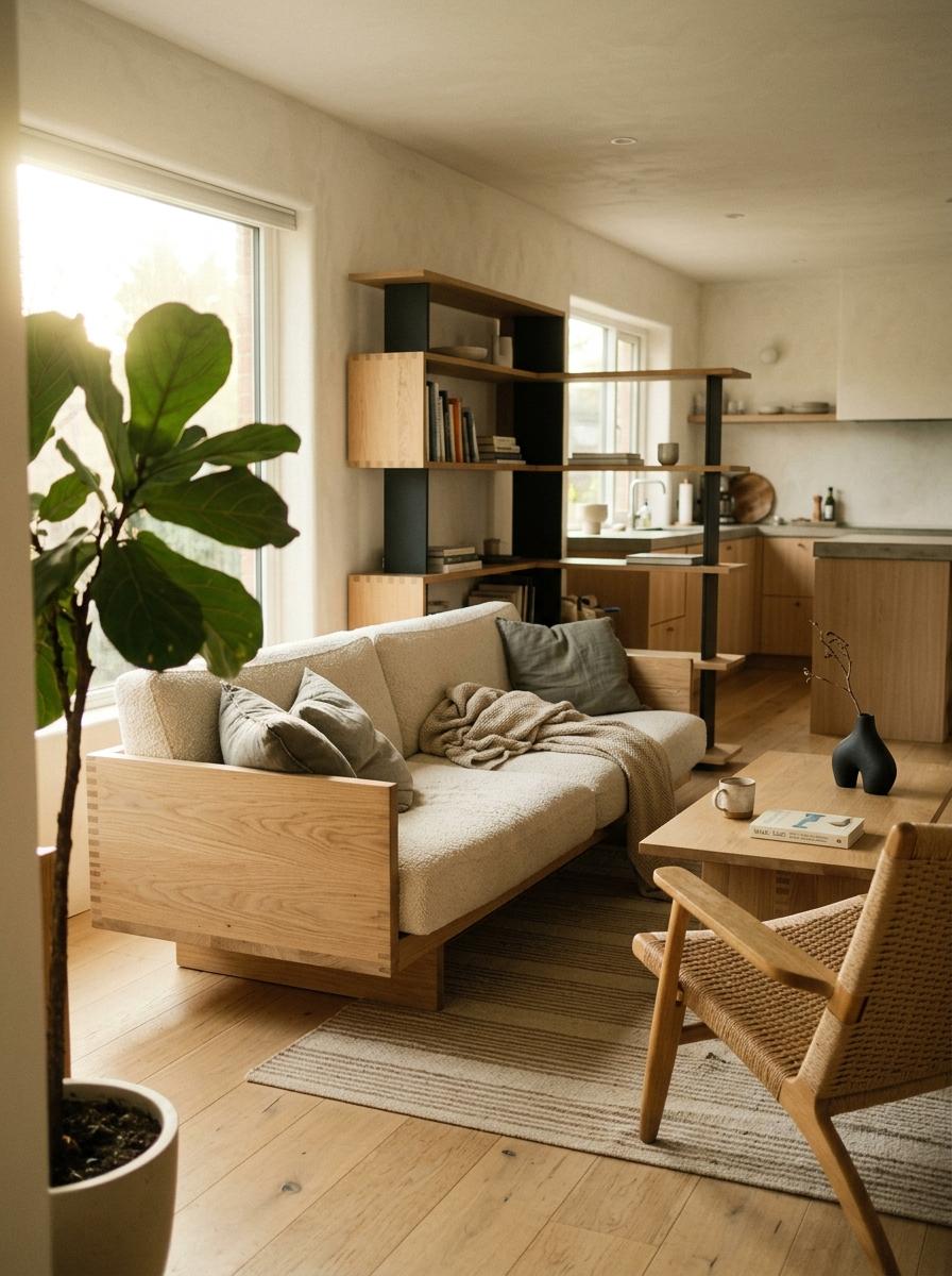 Quiet Luxury Meets Utility In Japandi Living Room Furniture