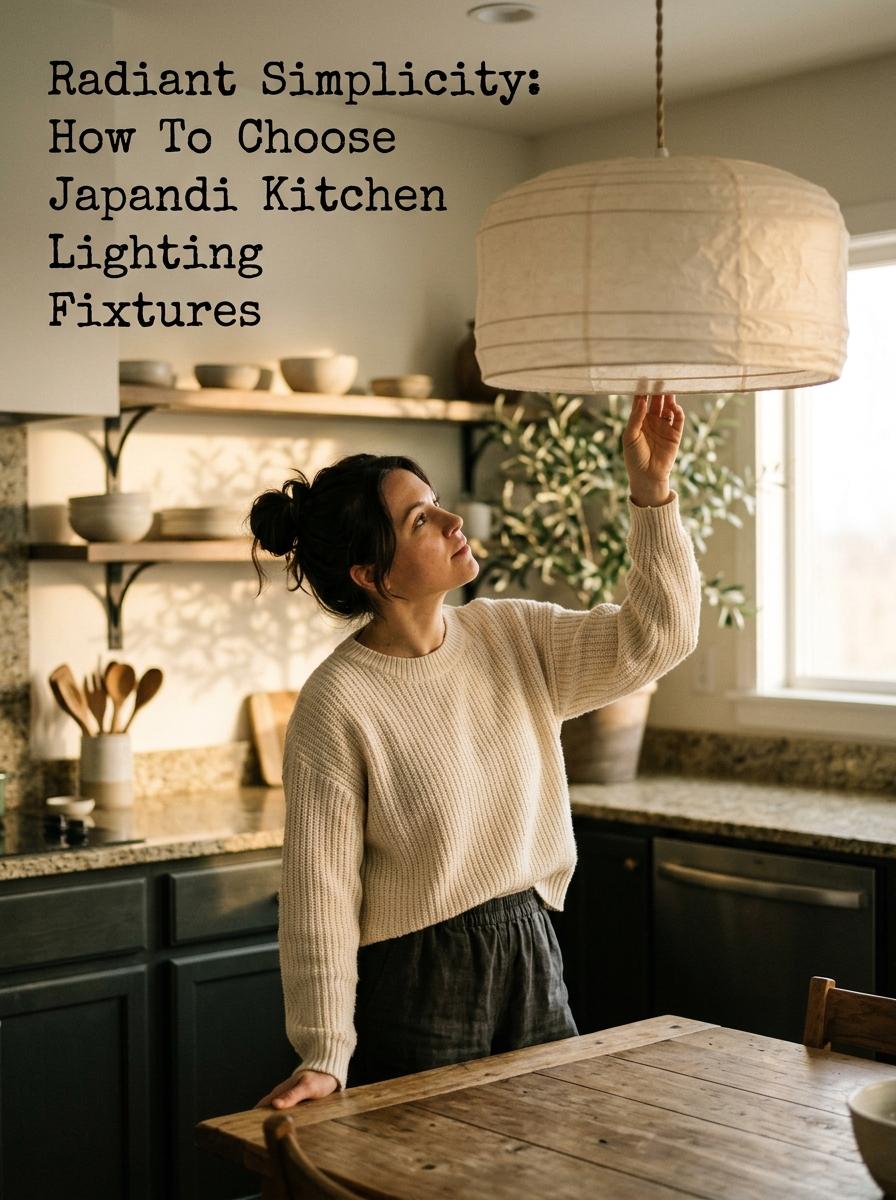 Radiant Simplicity: How To Choose Japandi Kitchen Lighting Fixtures