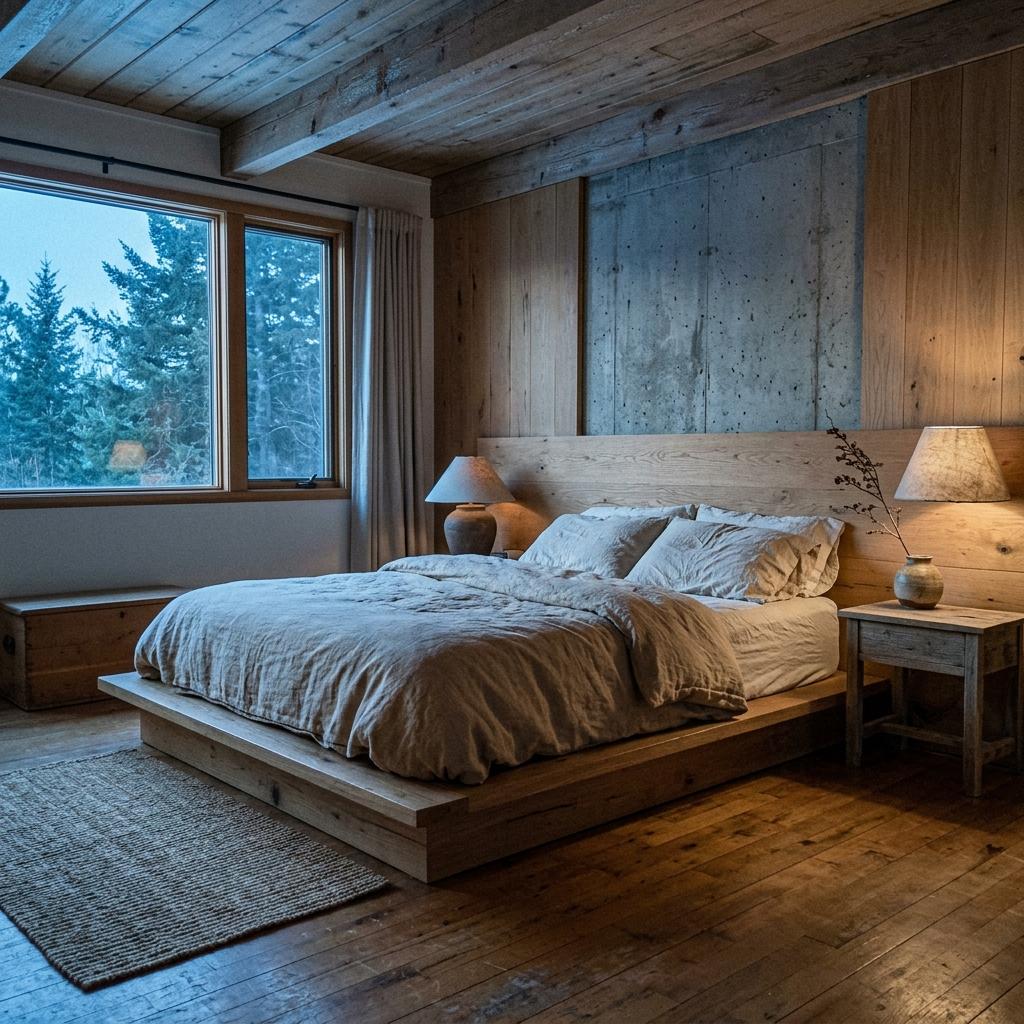 Redefining Comfort With A Modern Rustic Japandi Bedroom Focus