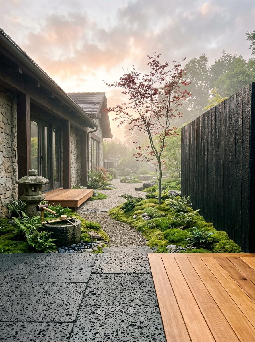 Redefining Outdoor Calm Through Japandi Courtyard Design