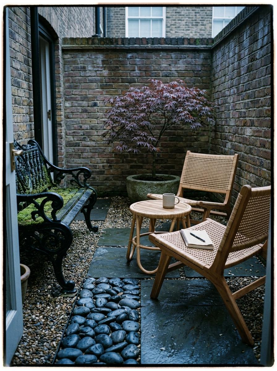 Refined Aesthetics For Small Japandi Garden Furniture Settings