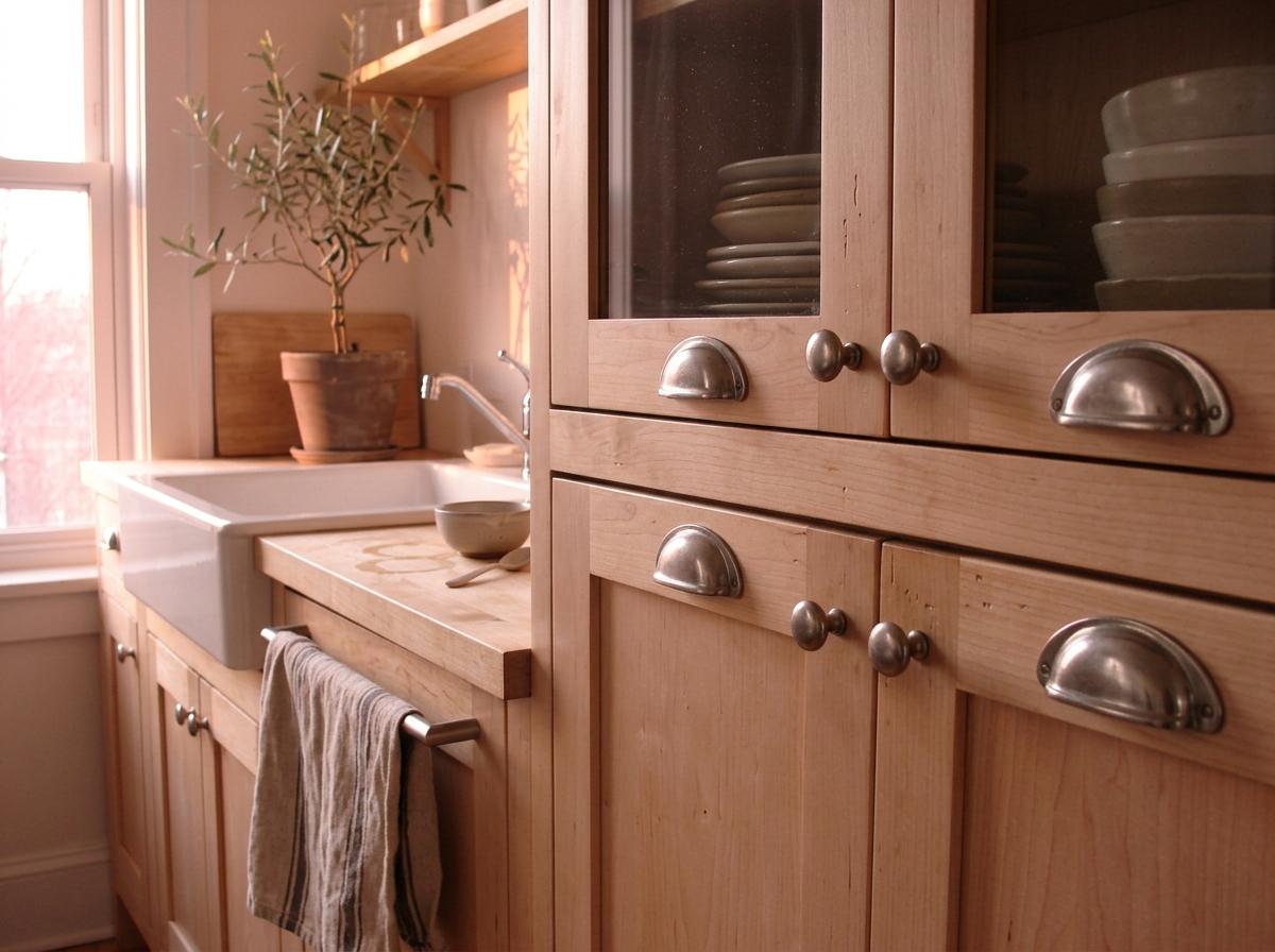 Refined Hardware Details For A Scandi Japandi Kitchen Suite