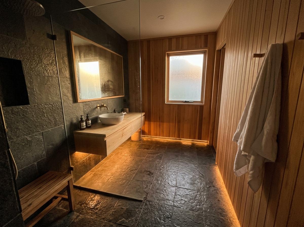 Refined Minimalism Meets Comfort In This Japandi Style Bathroom