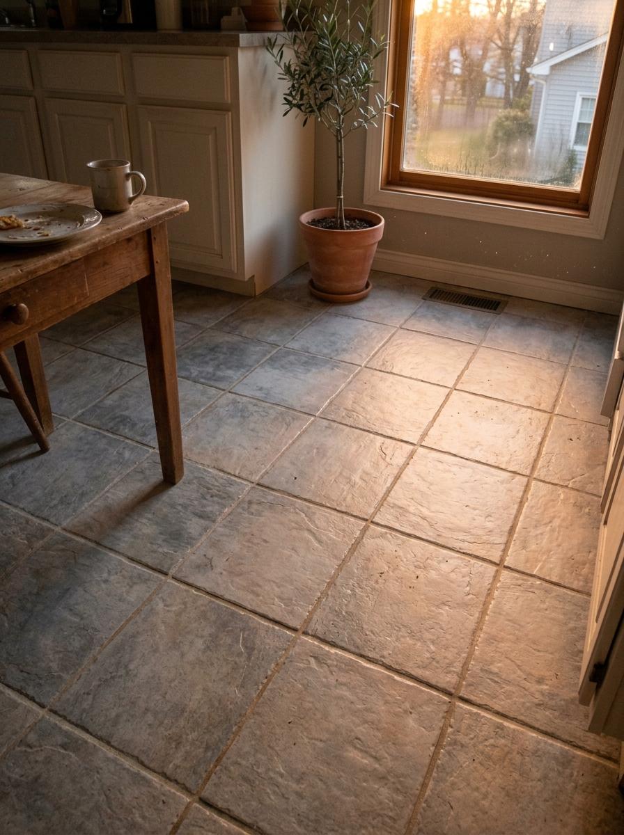 Refined Textures Defined By Japandi Kitchen Floor Tiles