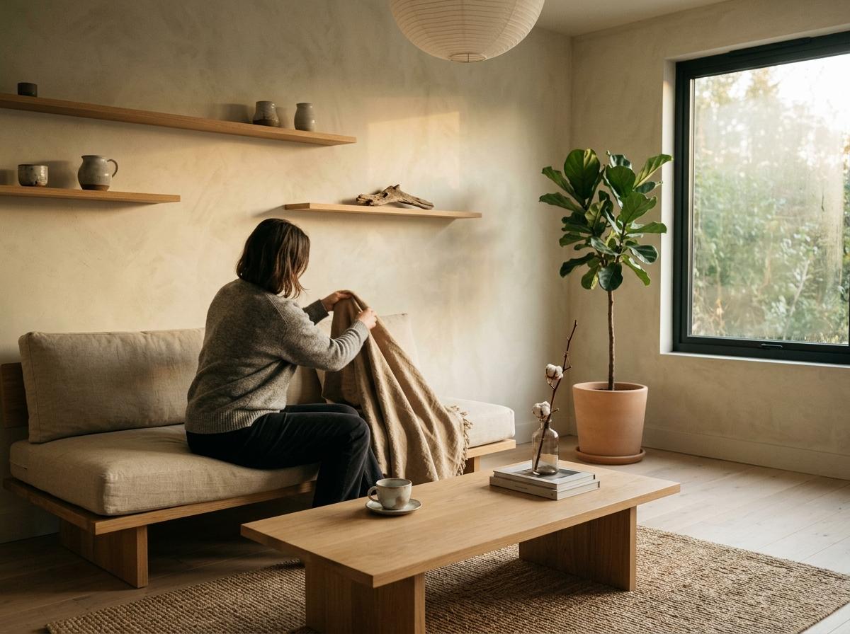 Refined Tones For A Stylish Modern Japandi Living Room Environment