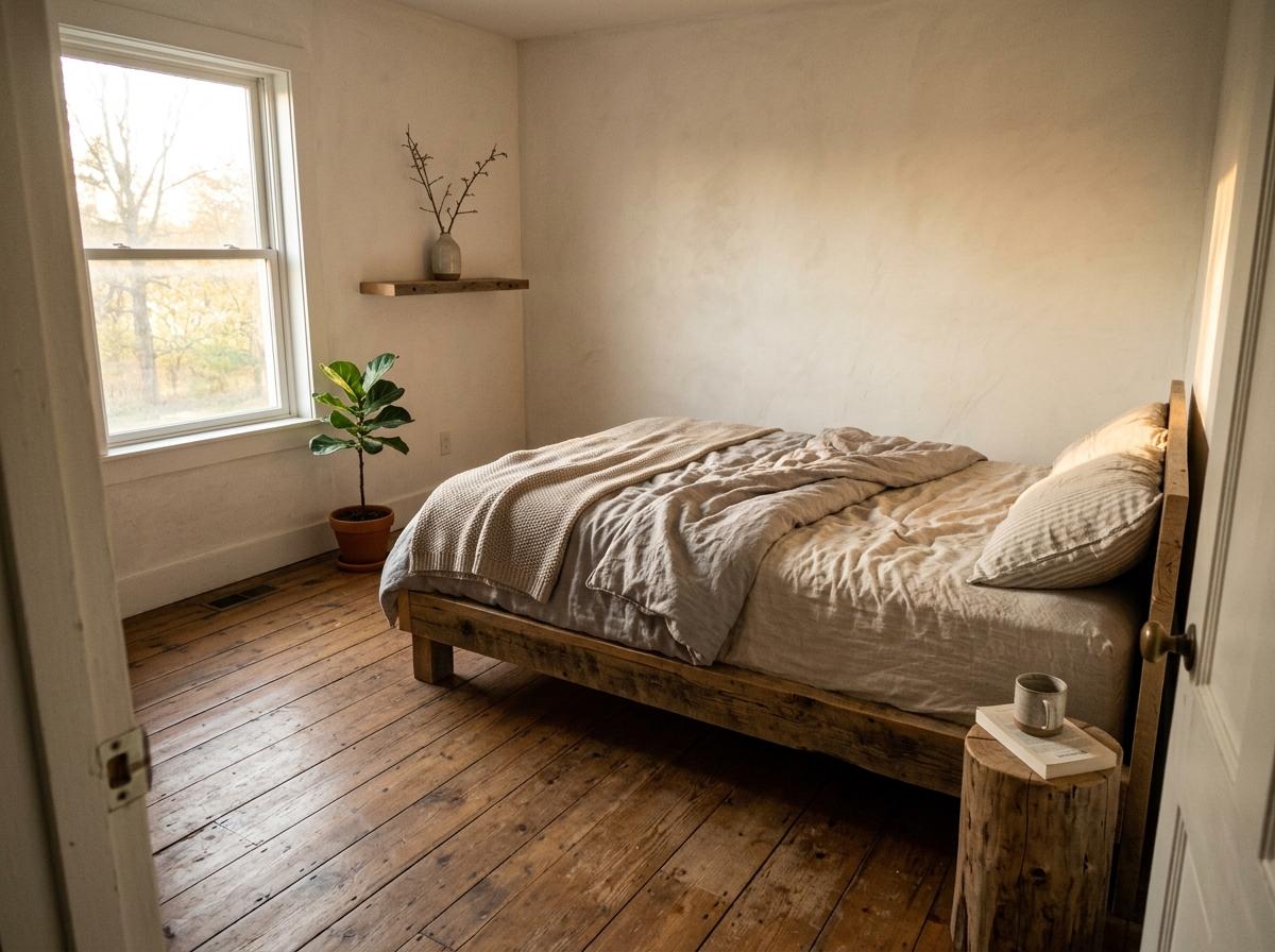 Refining A Quiet Bedroom With Sustainable Japandi Accents