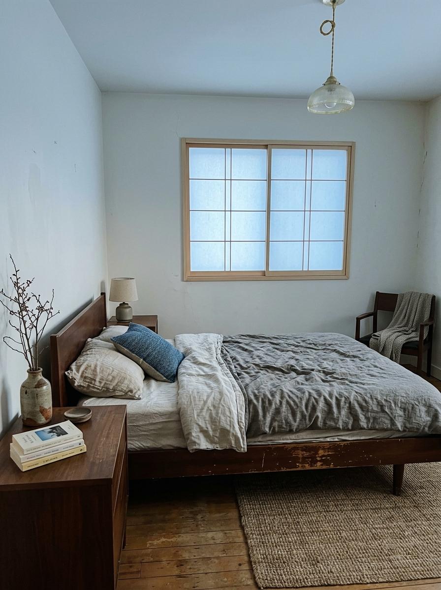 Refining The Vintage Bedroom Aesthetic With Japandi Elements