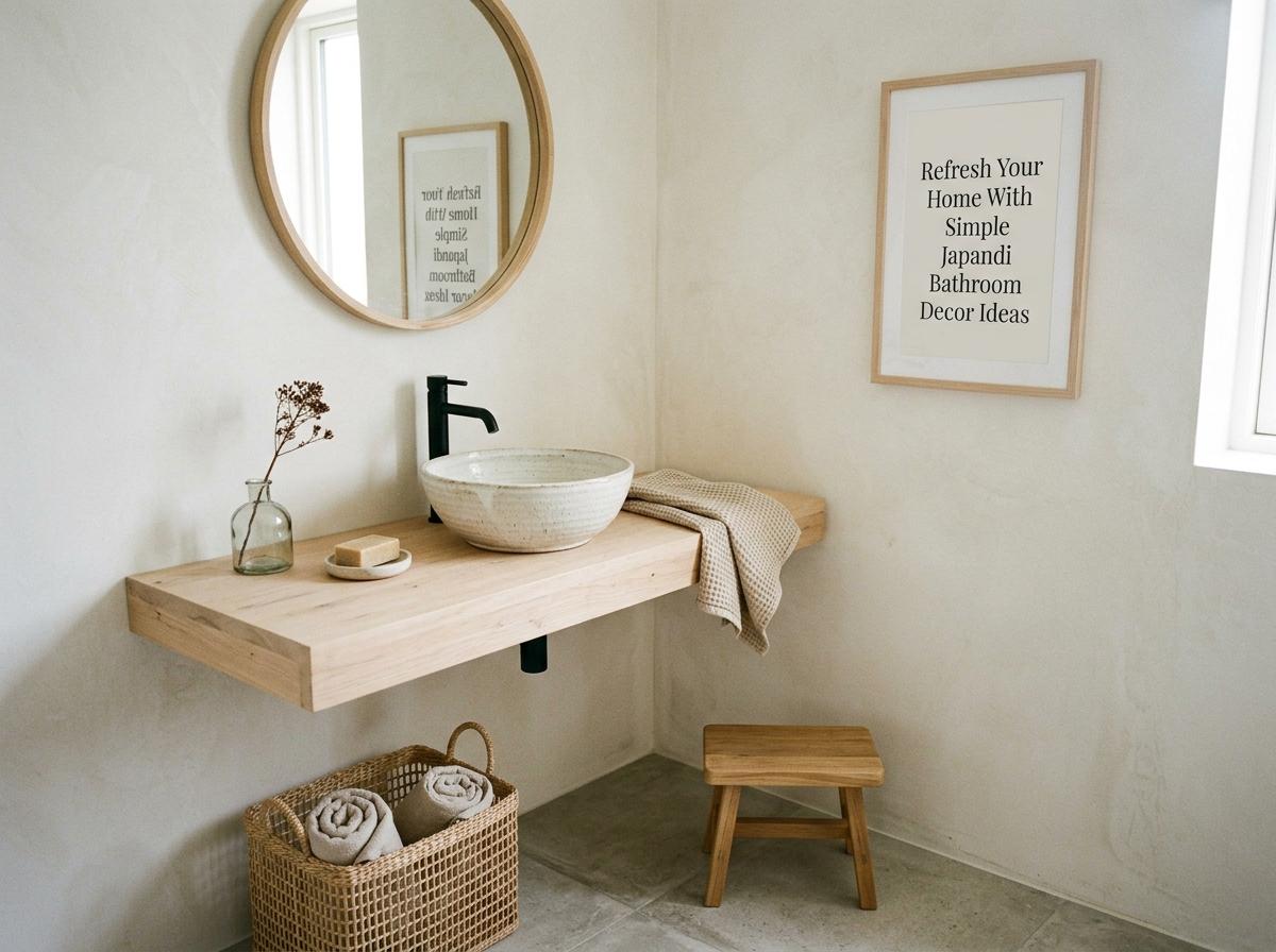 Refresh Your Home With Simple Japandi Bathroom Decor Ideas