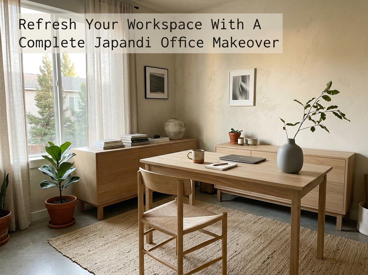 Refresh Your Workspace With A Complete Japandi Office Makeover