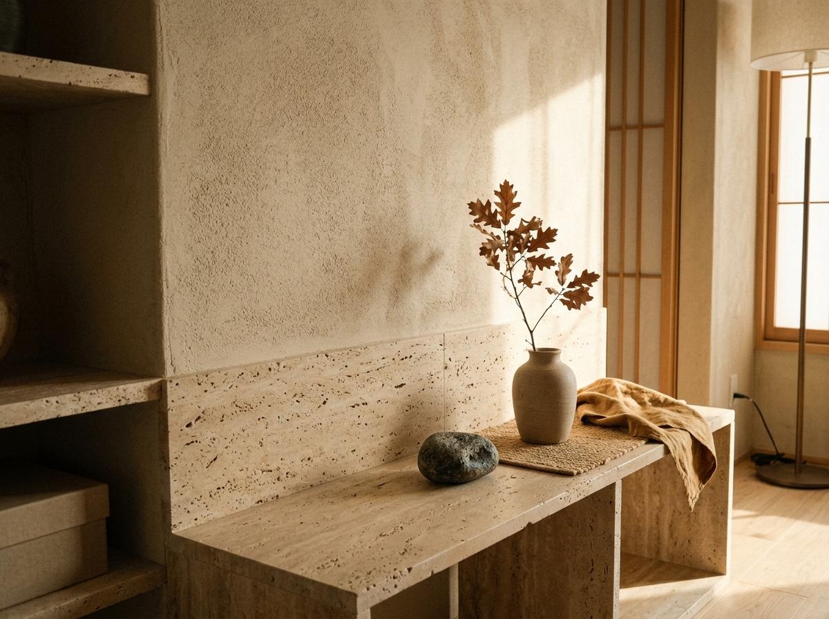 Sand And Stone Textures Of A Japandi Color Palette