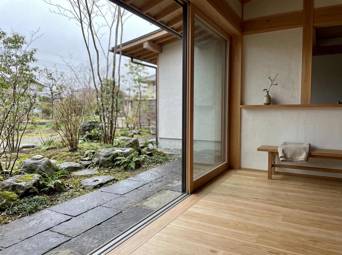 Seamless Indoor Outdoor Living In A Japandi Style House