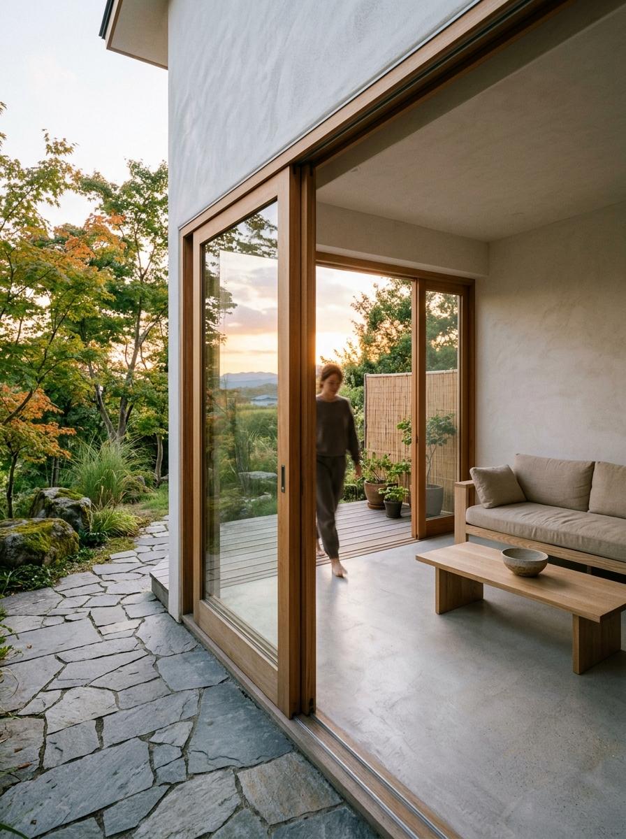 Seamless Transitions In A Japandi Indoor Outdoor Home