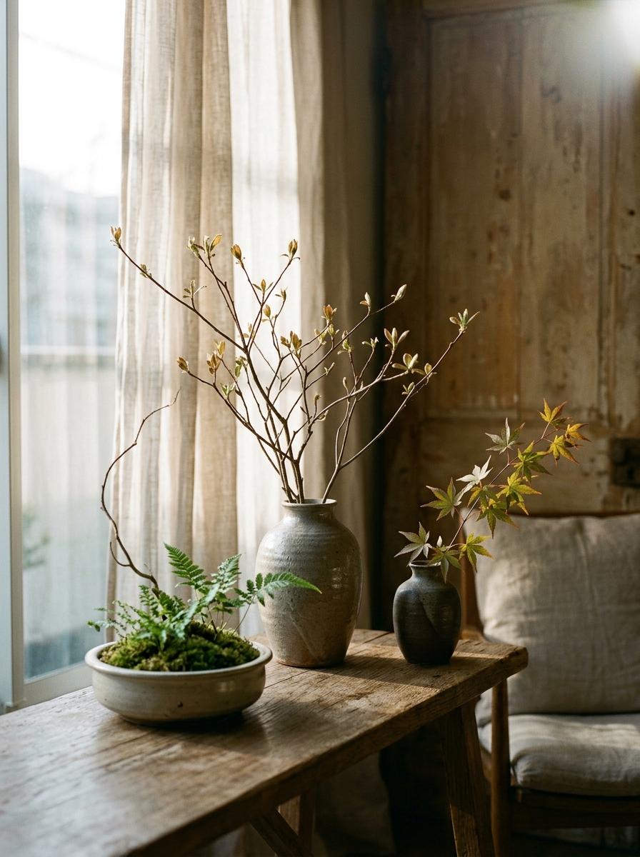 Simple Beauty Found In Japandi Style Plant Arrangements