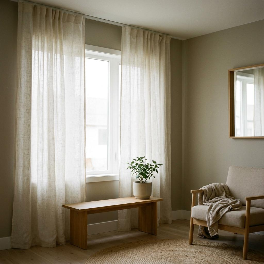 Simple Drapery Styles For A Refined Japandi Aesthetic