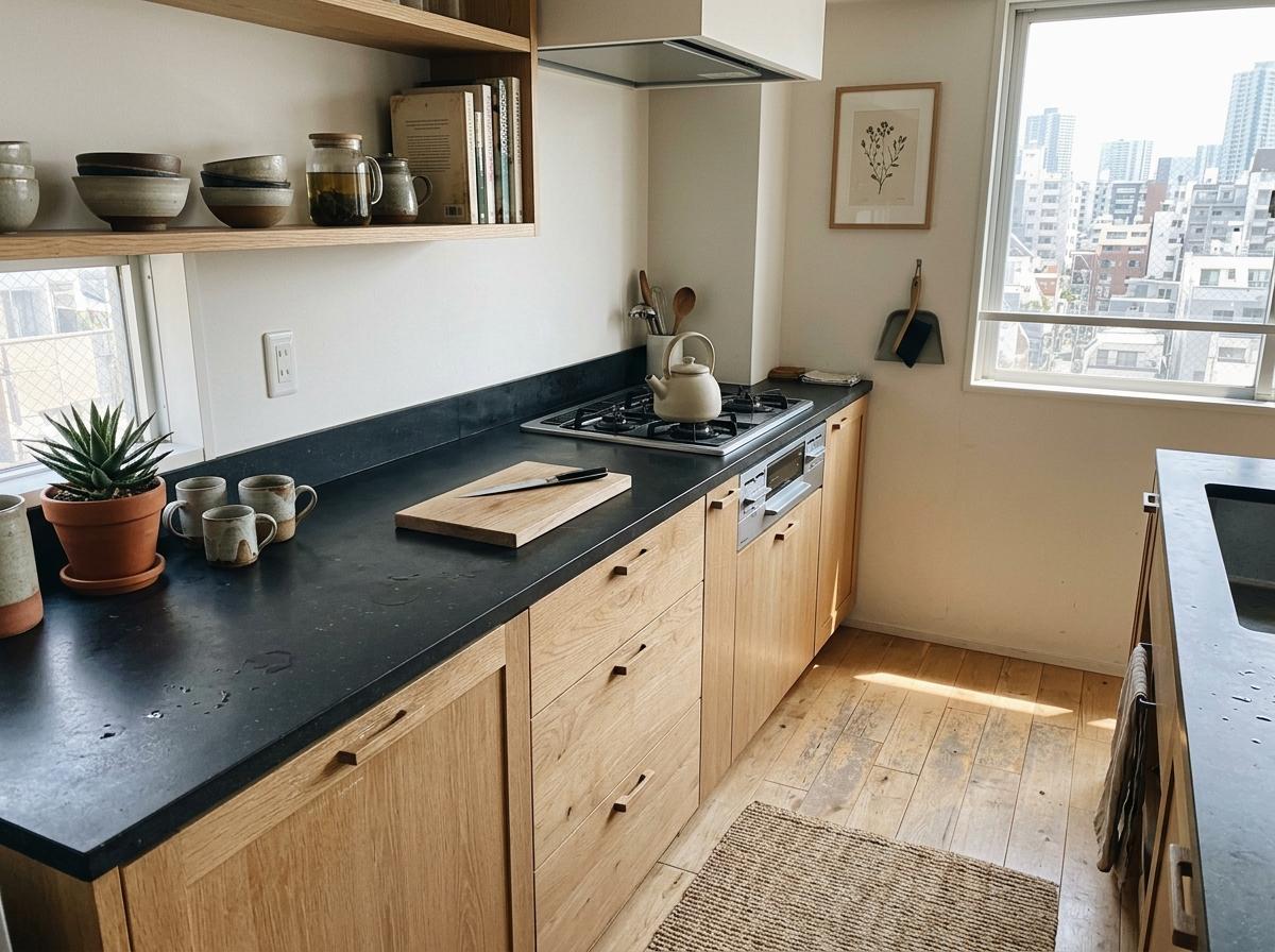 Simple Living With A Minimalist Japandi Kitchen Aesthetic