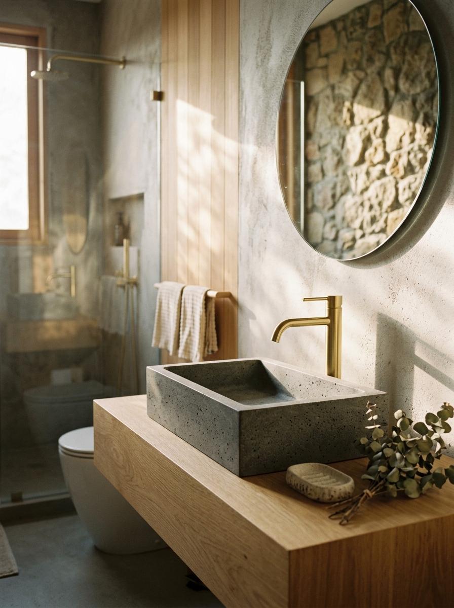 Sleek Fixtures Defined By Japandi Bathroom Principles