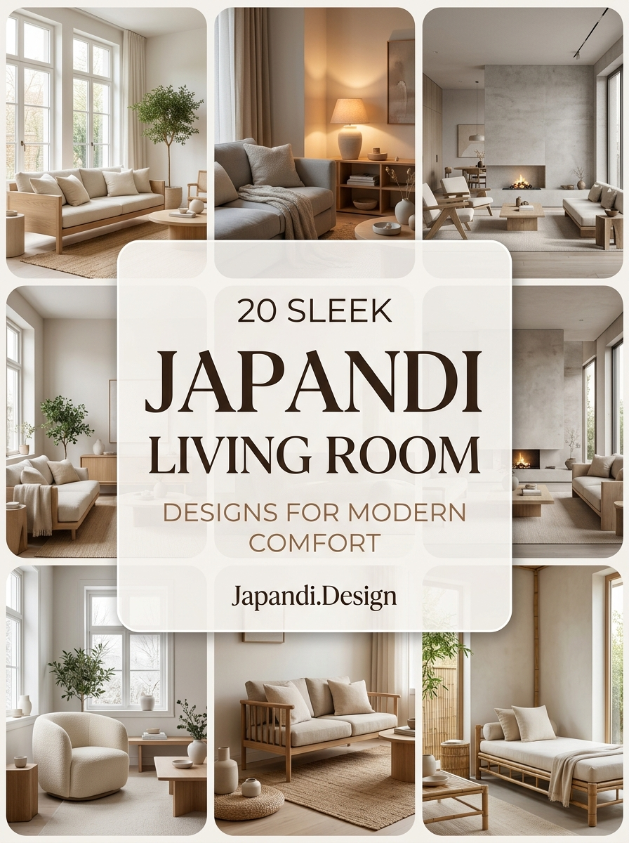Sleek Japandi Living Room Arrangements for a Balanced Home