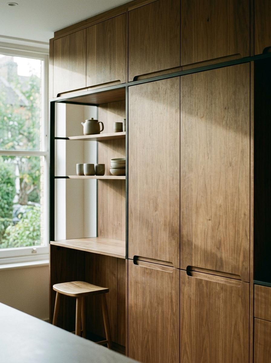 Sleek Lines And Natural Tones For Japandi Cabinets