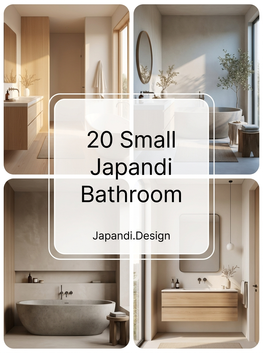 Small Japandi Bathroom Concepts for a Minimalist Sanctuary