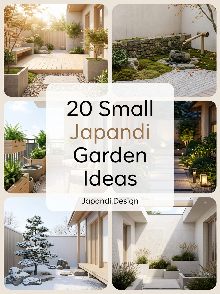 Small Japandi Garden Ideas That Cultivate Modern Minimalism