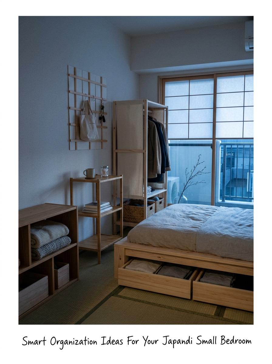 Smart Organization Ideas For Your Japandi Small Bedroom
