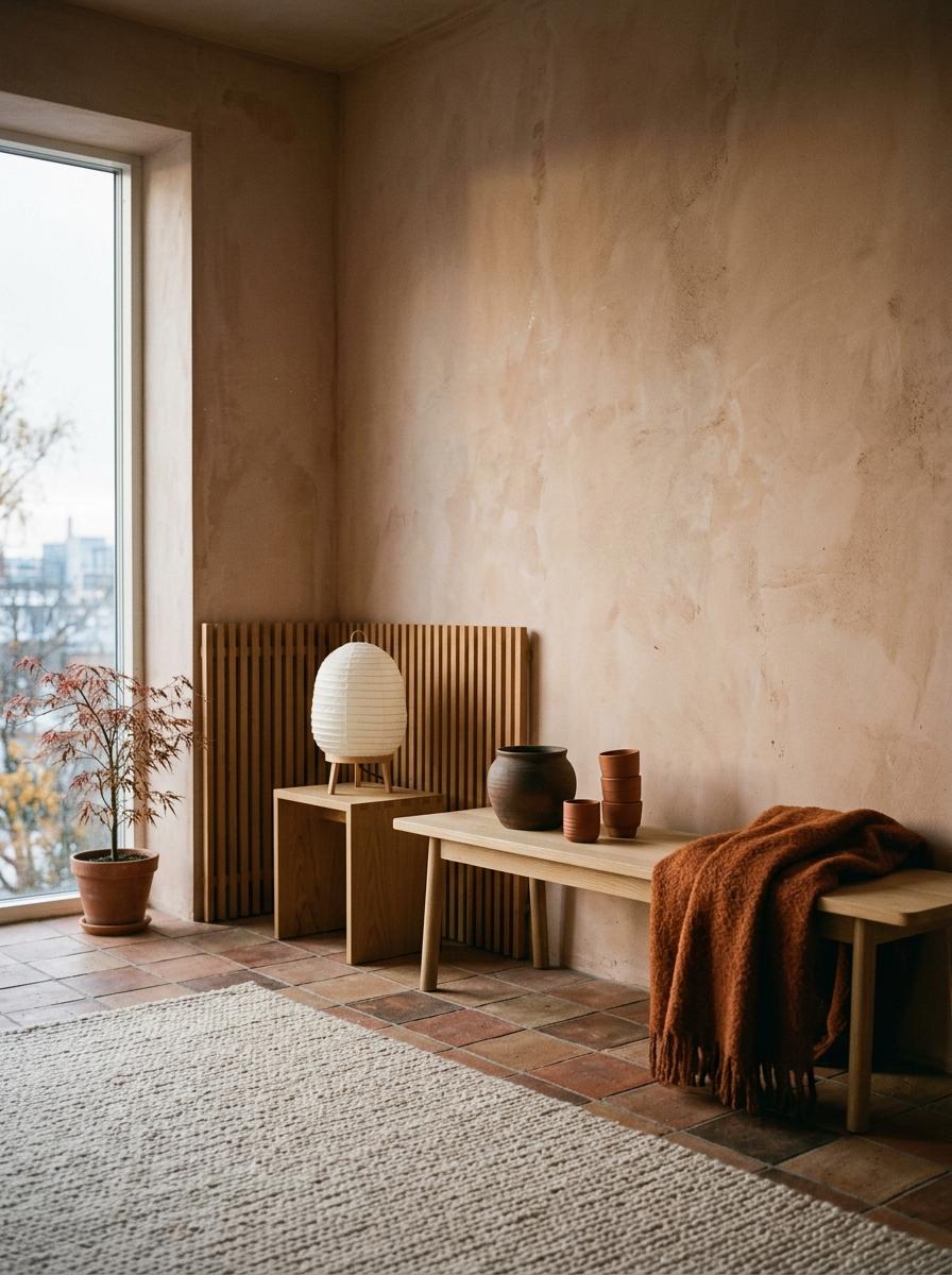 Soft Terracotta Shades Inside A Cozy Japandi Color Palette