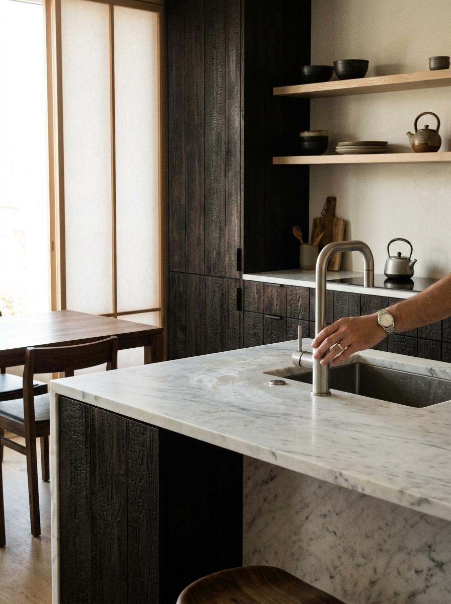 Sophisticated Color Palettes For A Mature Japandi Kitchen